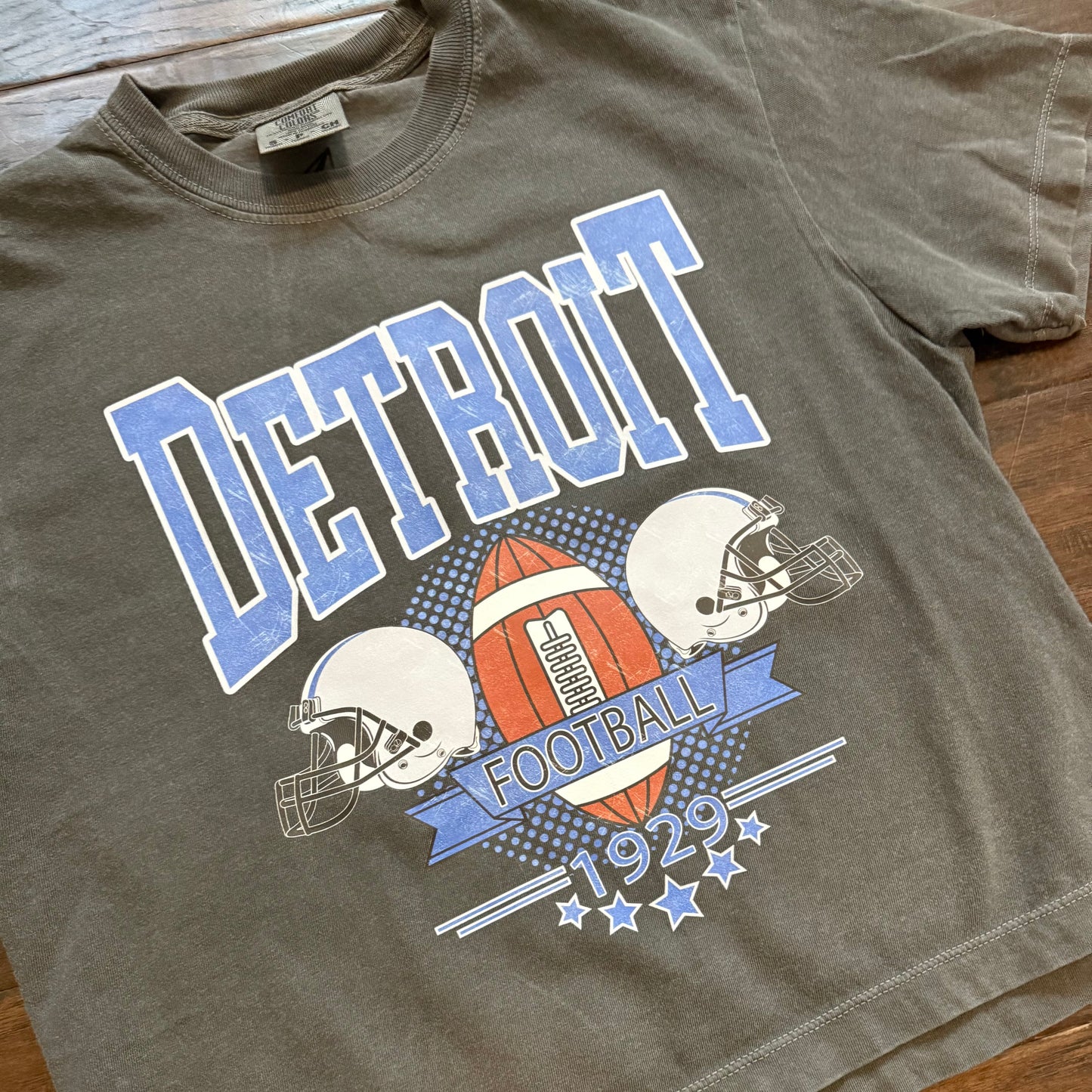 Detroit football cropped tee