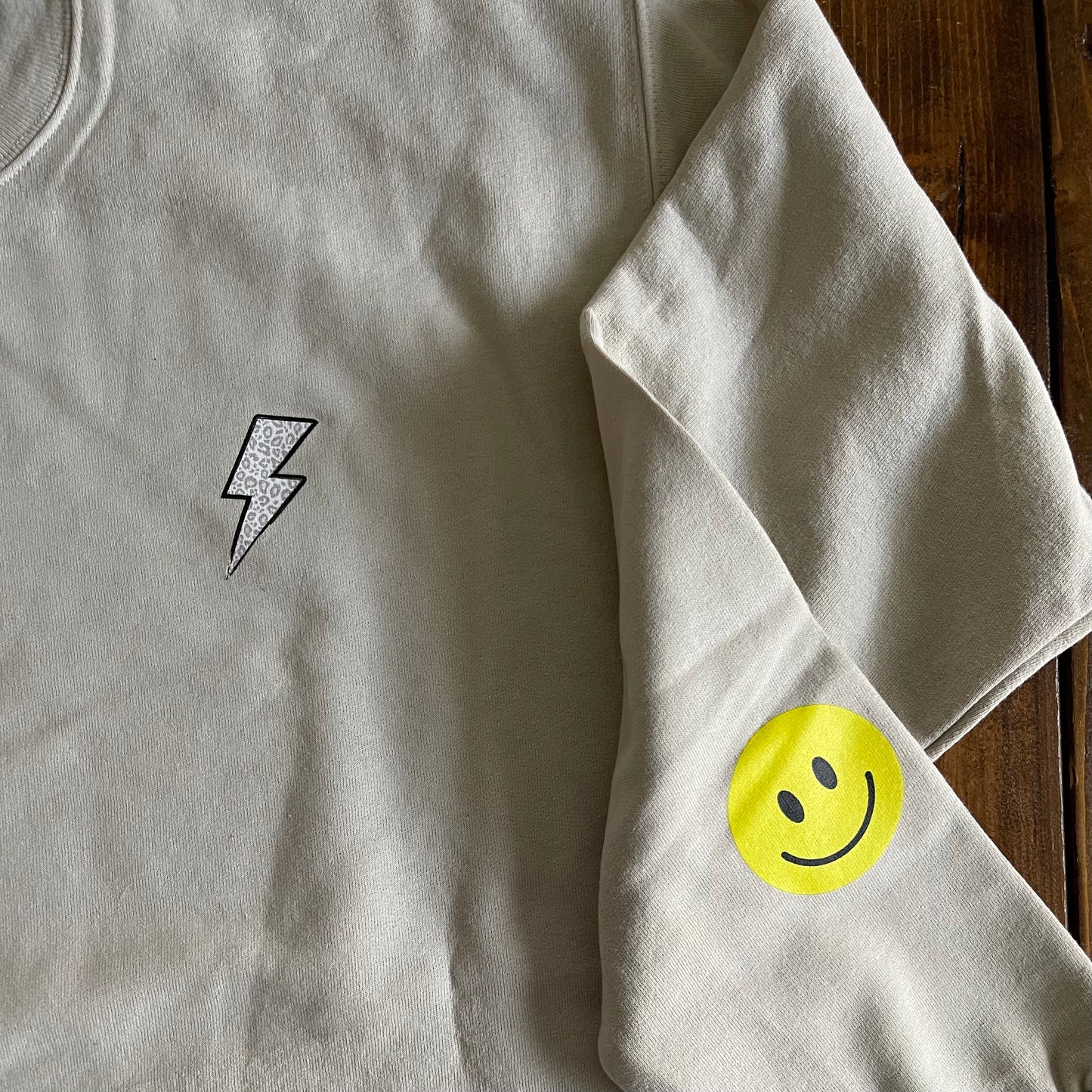 bad vibes don't go with my outfit. crewneck