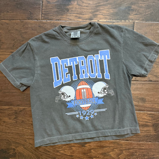 Detroit football cropped tee